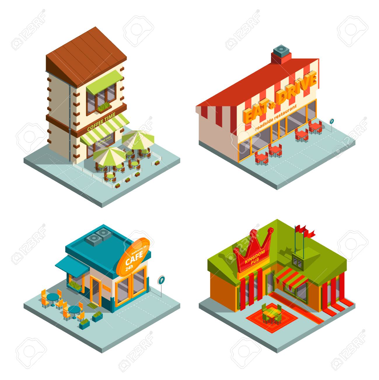 94466693-restaurants-and-coffee-houses-isometric-buildings